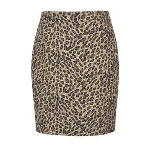 LOFT Womens 6 Leopard Career Office Old Money Academia Eclectic Pencil Skirt